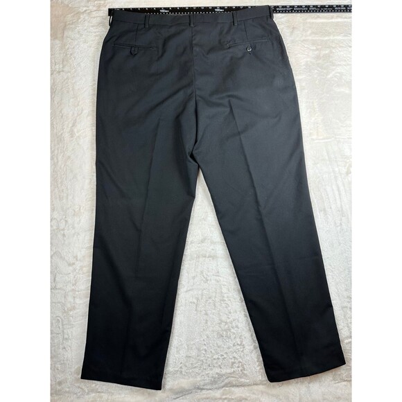 Haggar Black Dress Pants 40x32 100% Polyester - Superior Quality - Picture 2 of 4